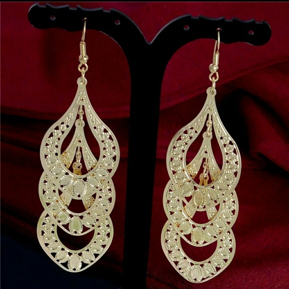 🎀 Bohemian Vintage Style Drop Golden Leaves - Picture 6 of 6